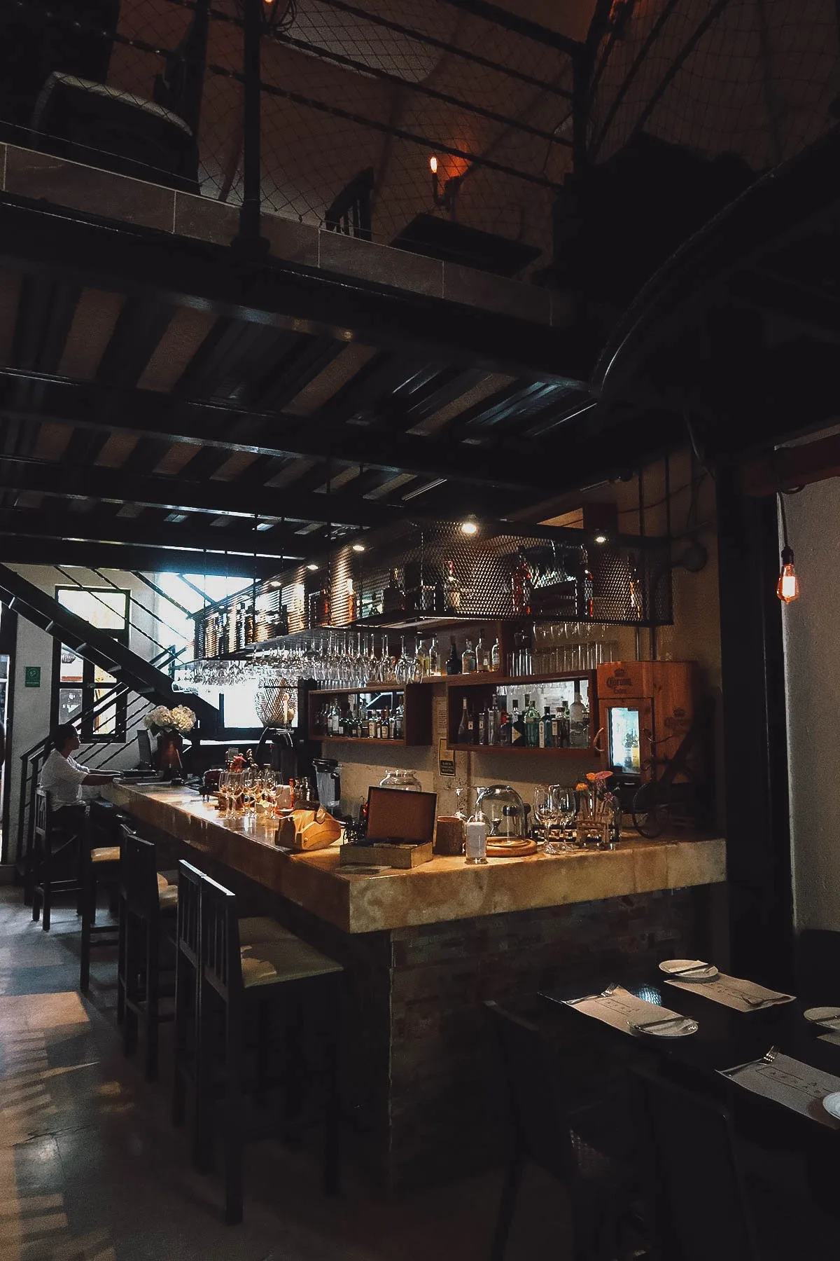 Arrabal restaurant interior in Cartagena, Colombia