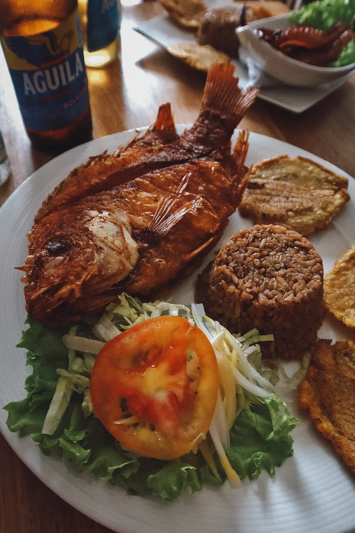 Bandeja caribena at the Atahualpa restaurant in Cartagena