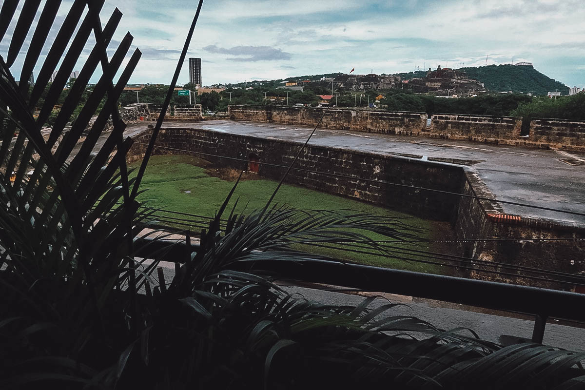 View from Caffe Lunatico restaurant in Cartagena, Colombia