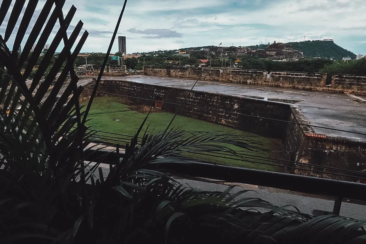 View from Caffe Lunatico restaurant in Cartagena, Colombia