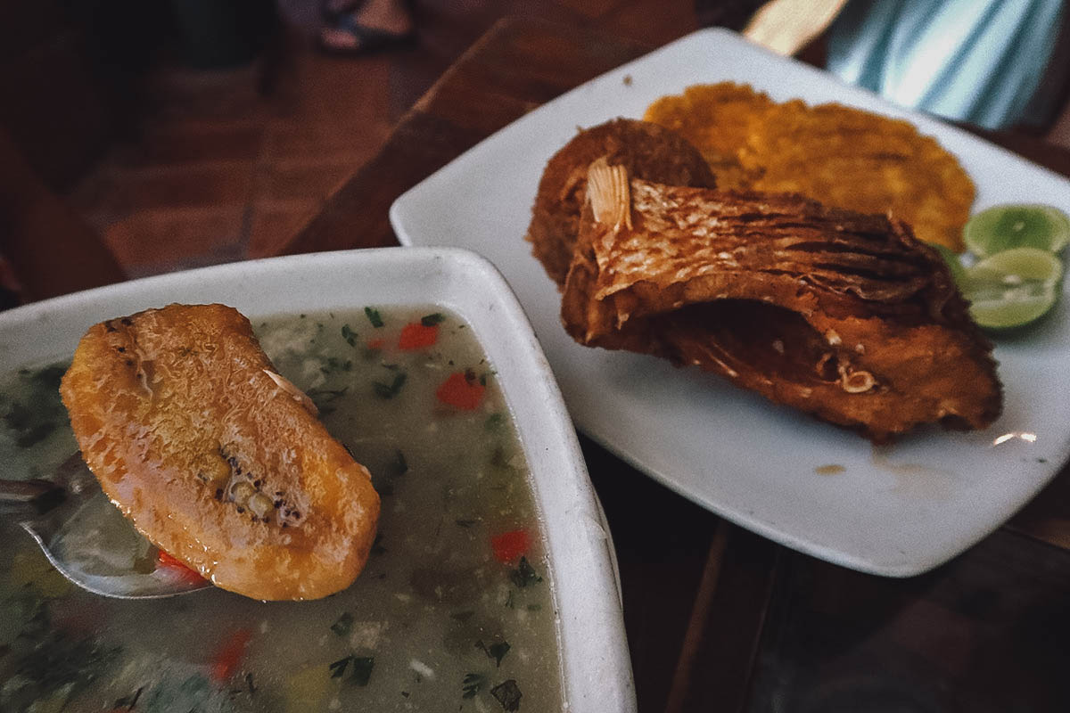 Sancocho de pescado at Restaurante Espiritu Santo in Cartagena