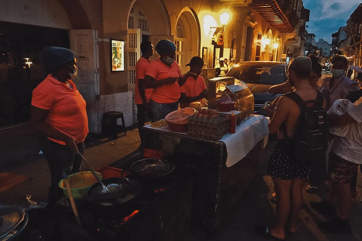 Fritos la Mona stall in Cartagena, Colombia