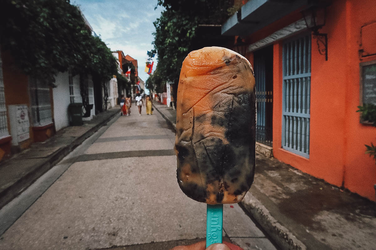 Arequipe popsicle at Goyurt in Cartagena