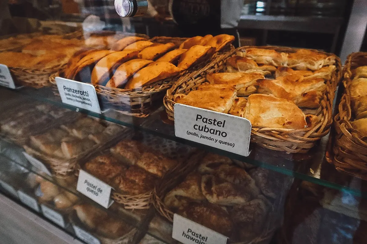 Pastries at La Esquina del Pandebono bakery in Cartagena