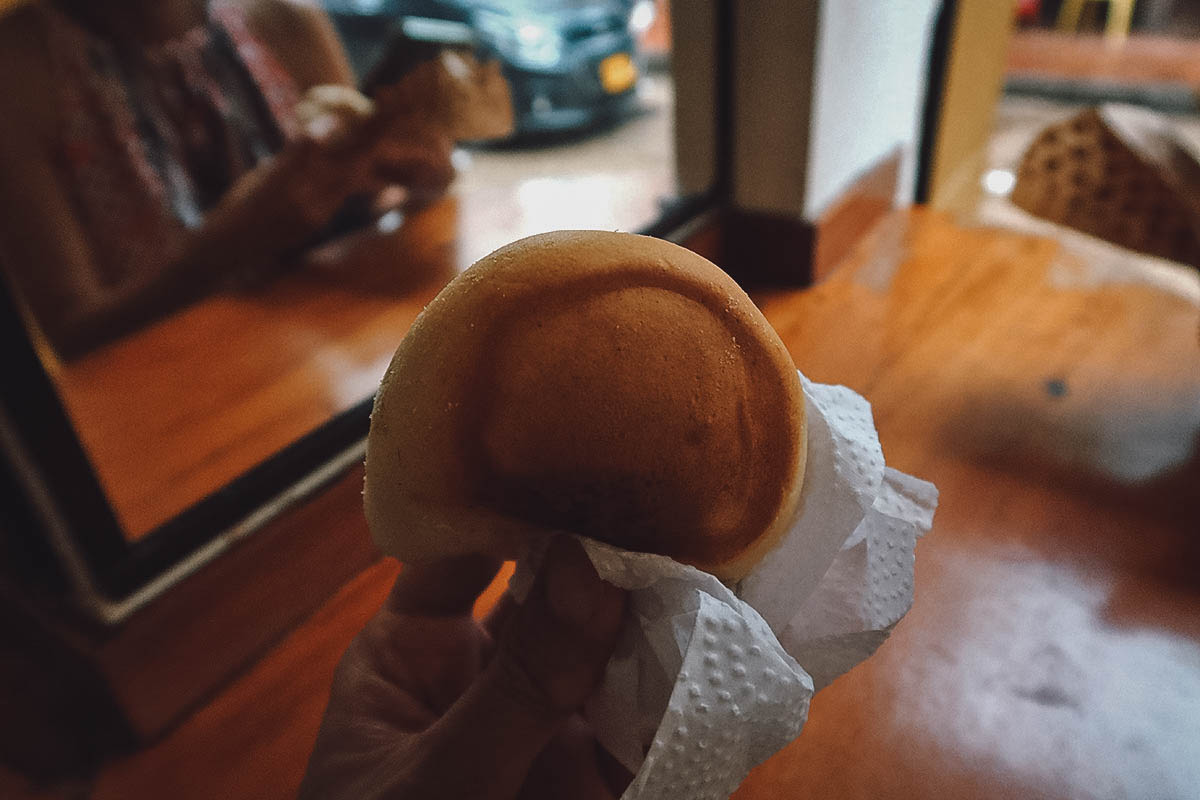 Pandebono at La Esquina del Pandebono bakery in Cartagena