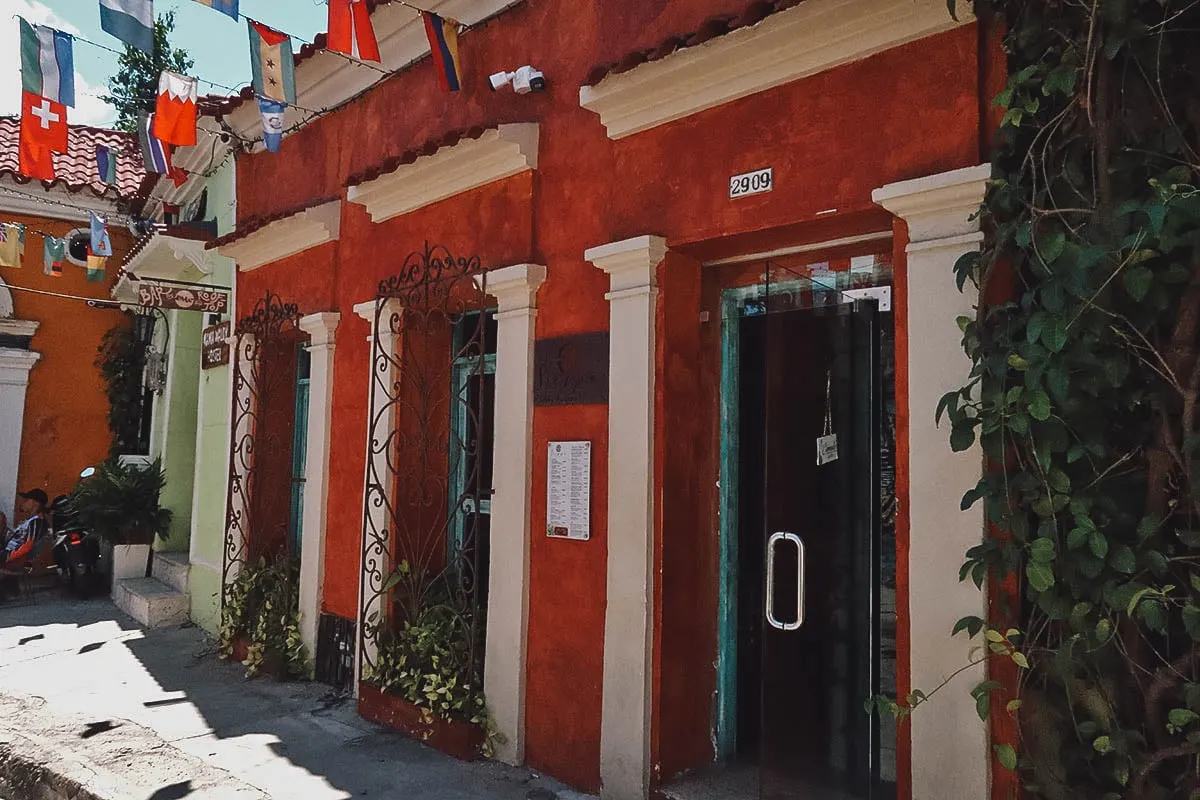 Sierpe restaurant exterior in Cartagena, Colombia