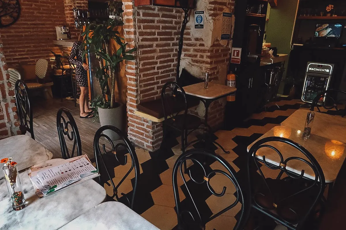 Tomillo restaurant interior in Cartagena, Colombia