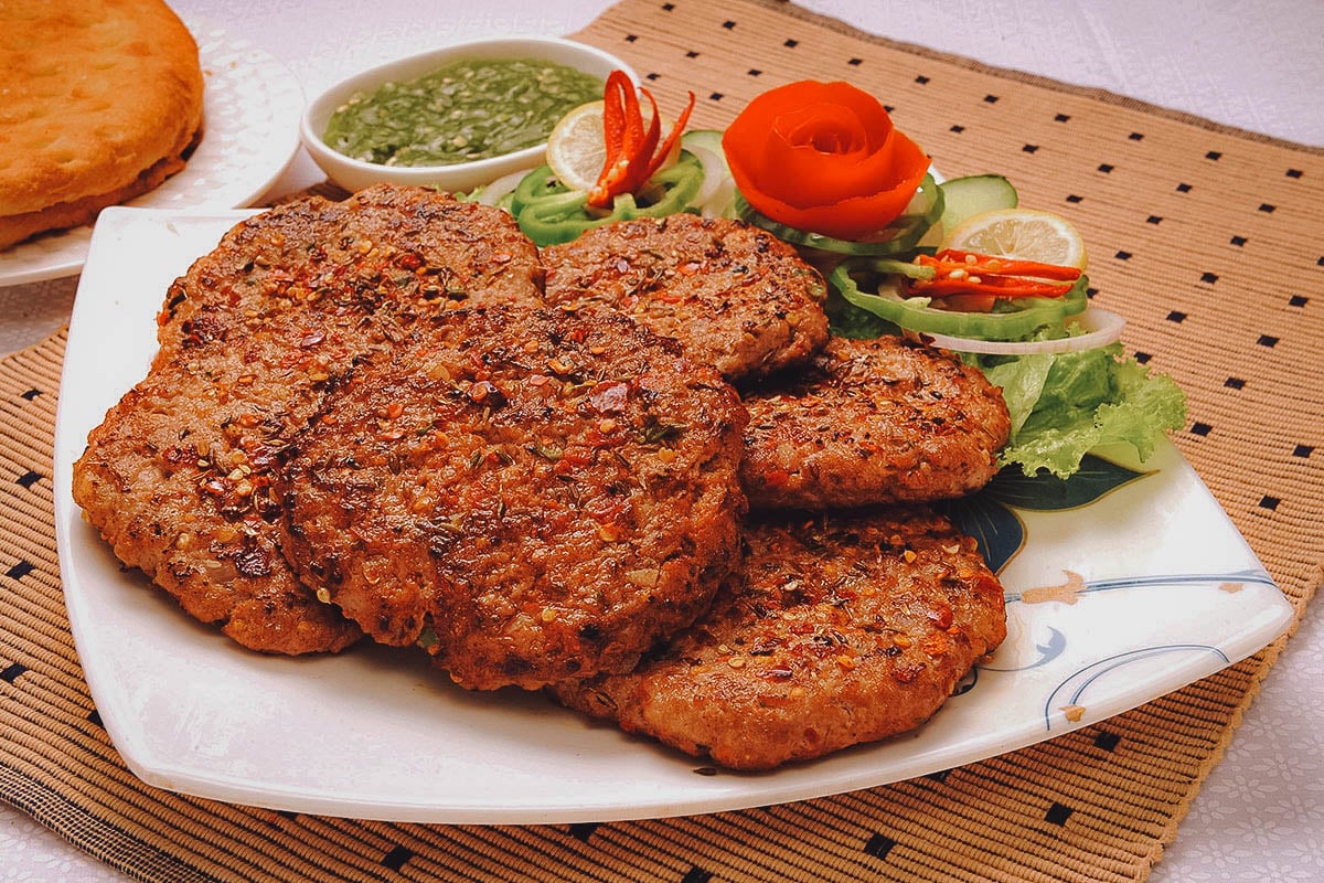 Pakistani chapli kabab