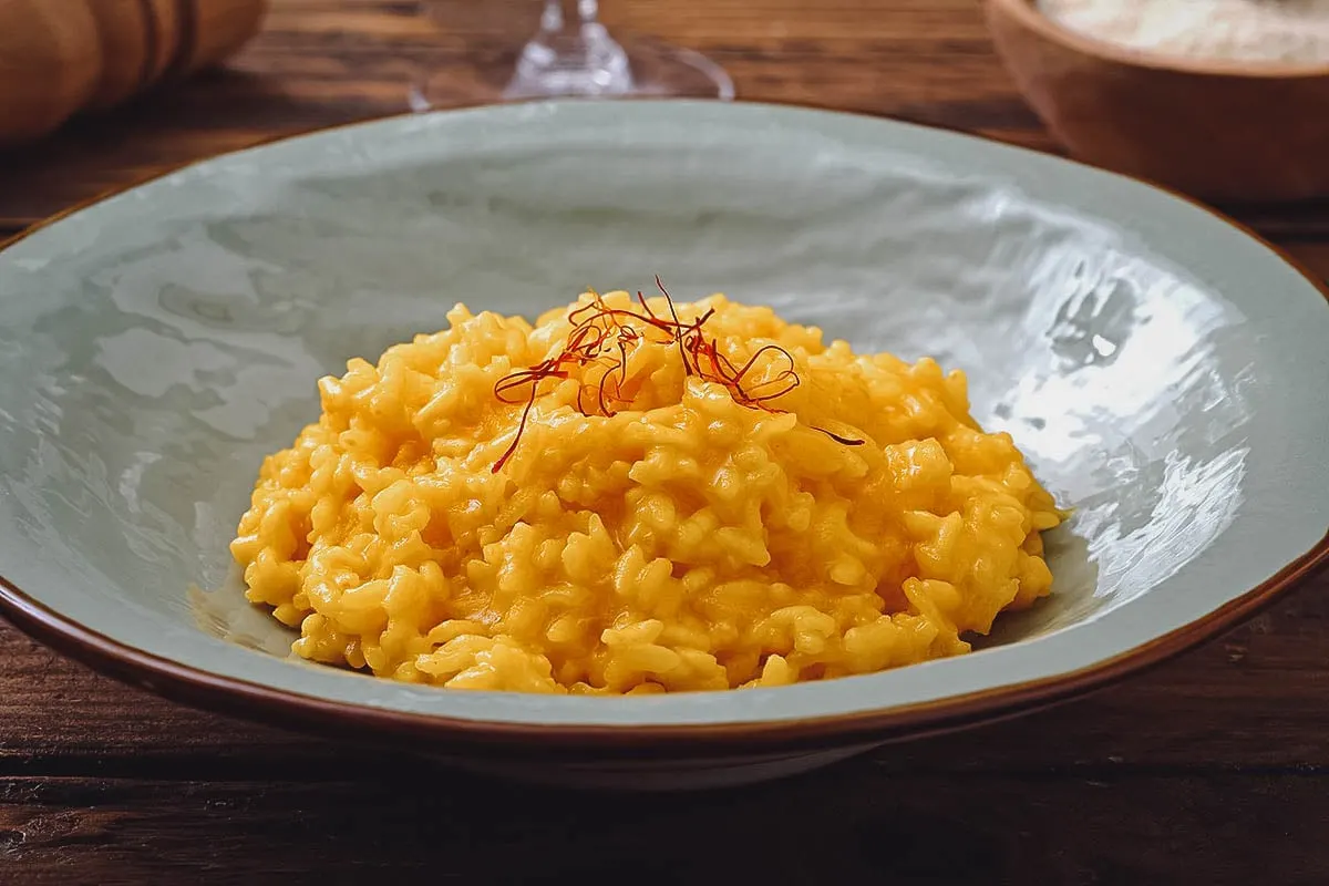 Swiss saffron risotto