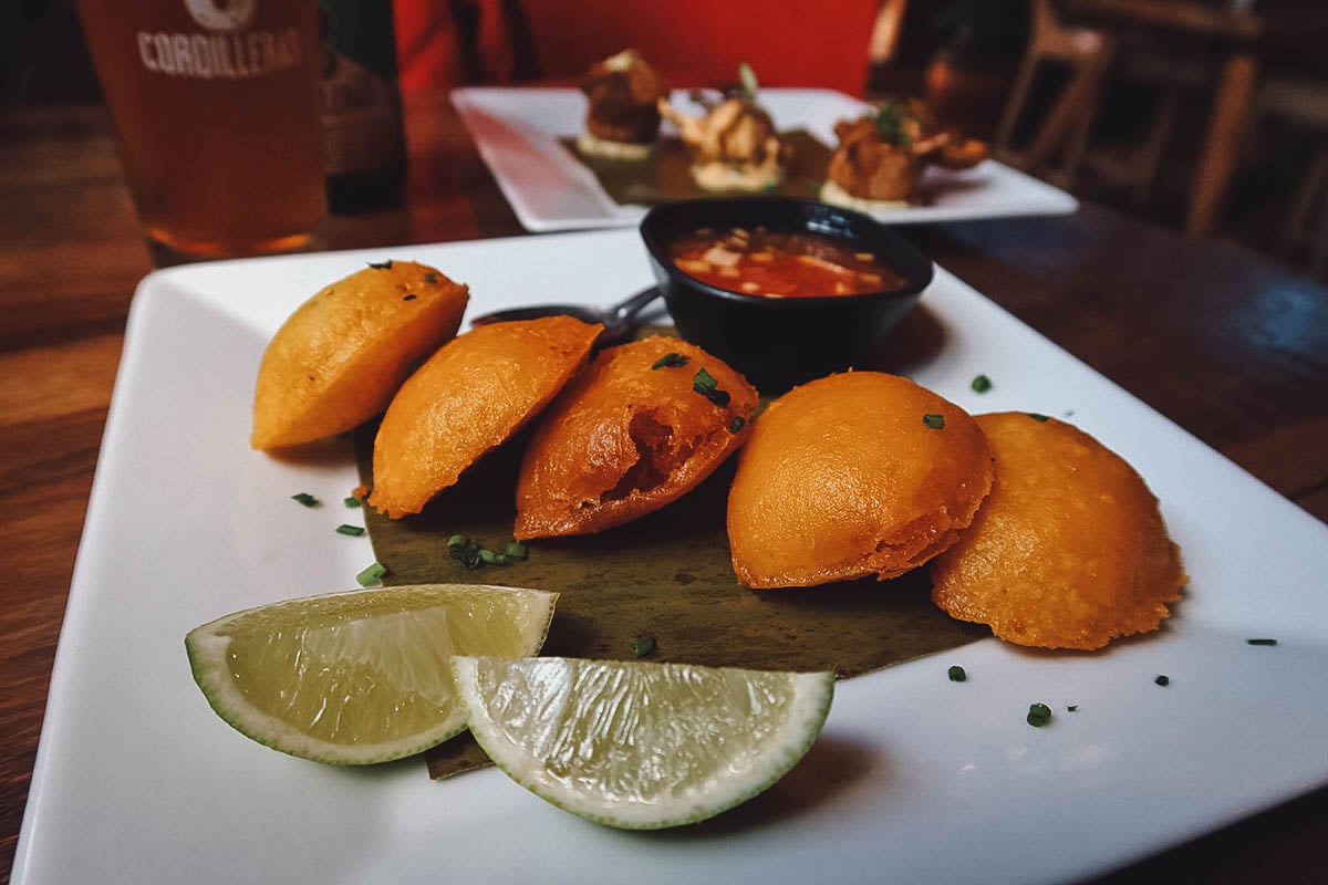 Empanaditas at Babou in Bogota