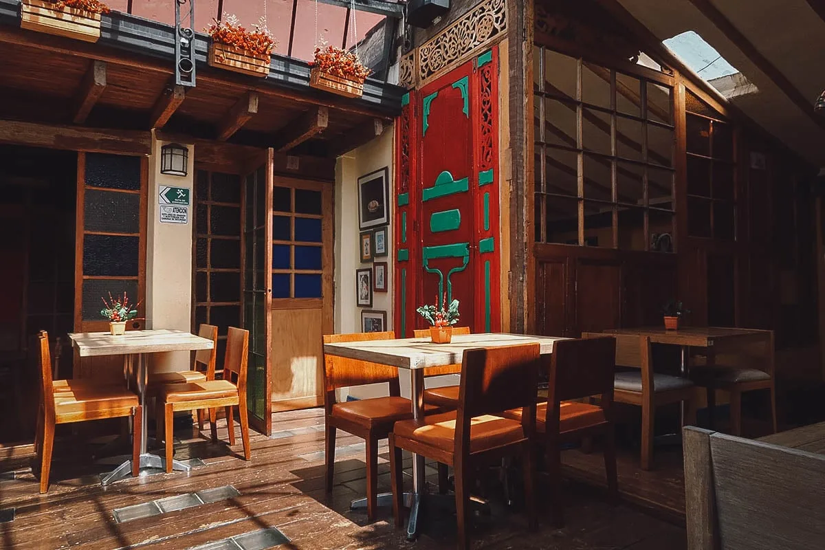 Babou restaurant interior in Bogota, Colombia
