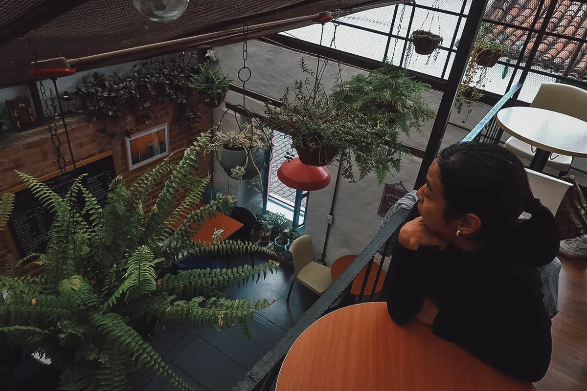 Cafe del Mercado interior in Bogota, Colombia