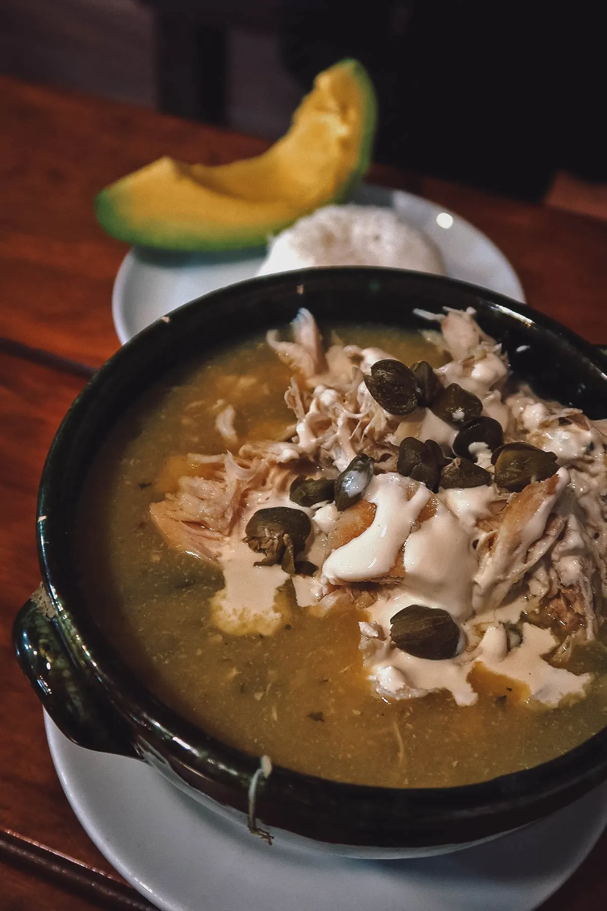 Ajiaco at El Mejor Ajiaco del Mundo in Bogota