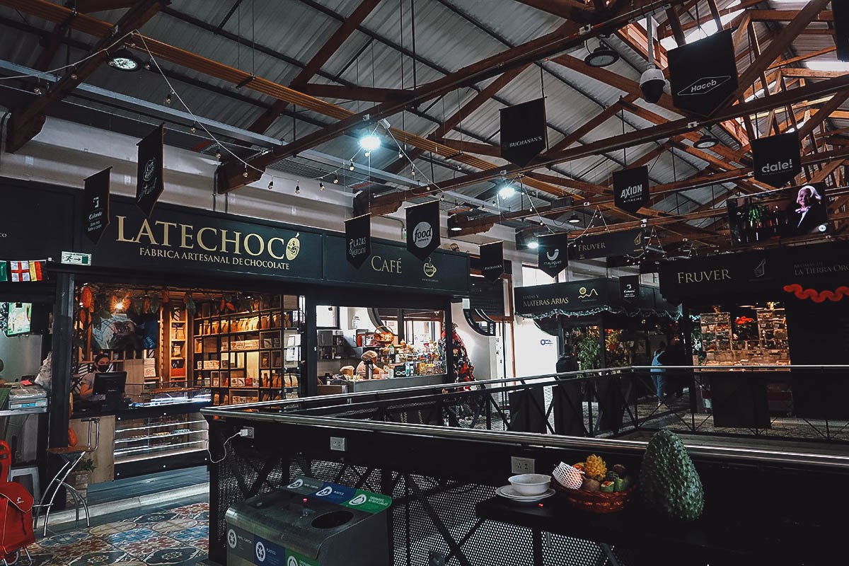 Plaza de Mercado la Concordia interior in Bogota, Colombia