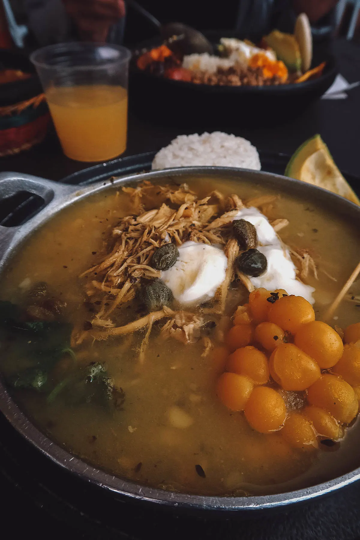 Ajiaco at Plaza de Mercado la Concordia in Bogota