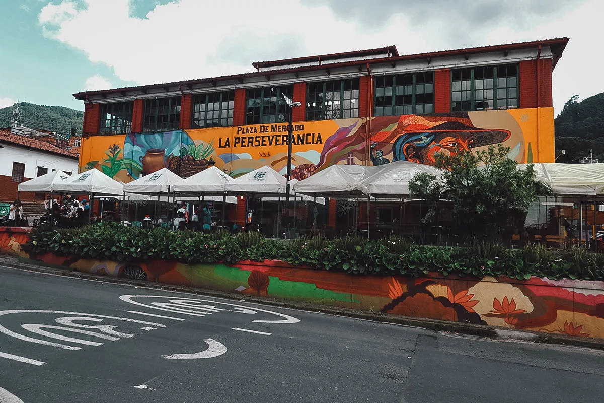 Plaza de Mercado la Perseverancia exterior in Bogota, Colombia