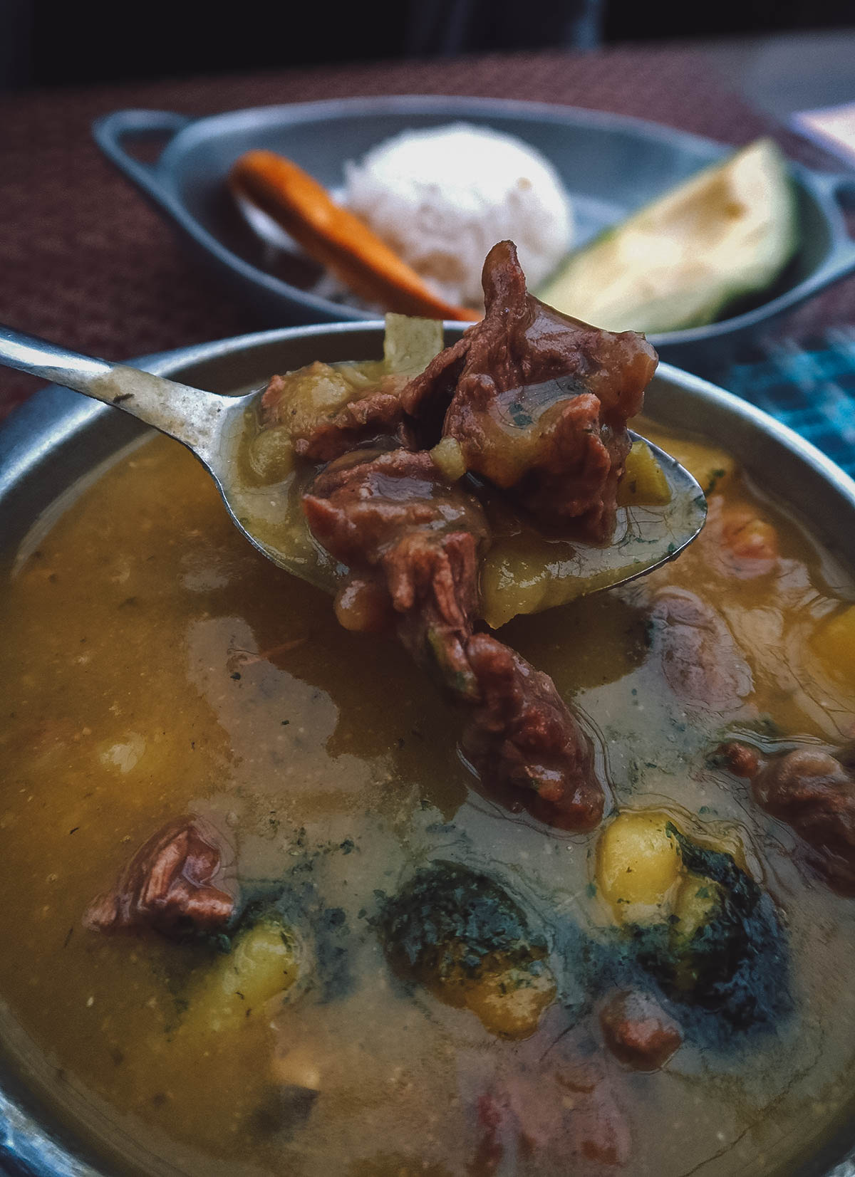 Mazamorra chiquita at Las Cazuelas de la Abuela in Bogota