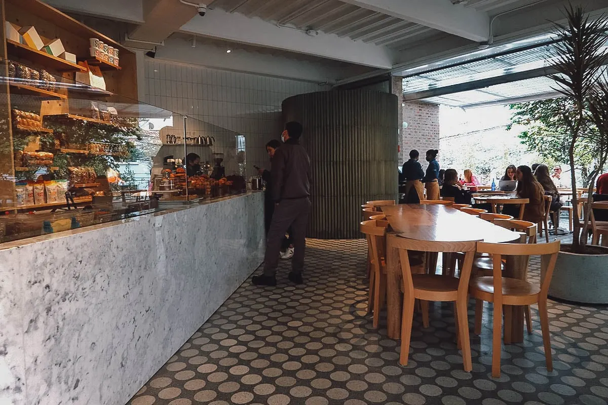 Masa restaurant interior in Bogota, Colombia