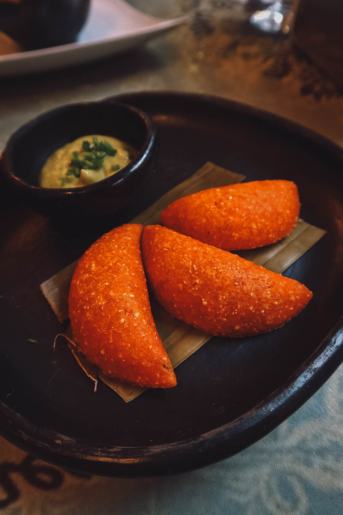 Empanadas at Santa Fe in Bogota