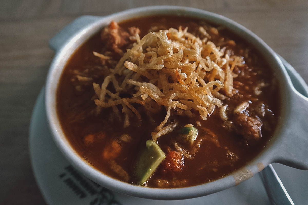 Cazuela de frijoles at Ajiacos y Mondongos restaurant in Medellin