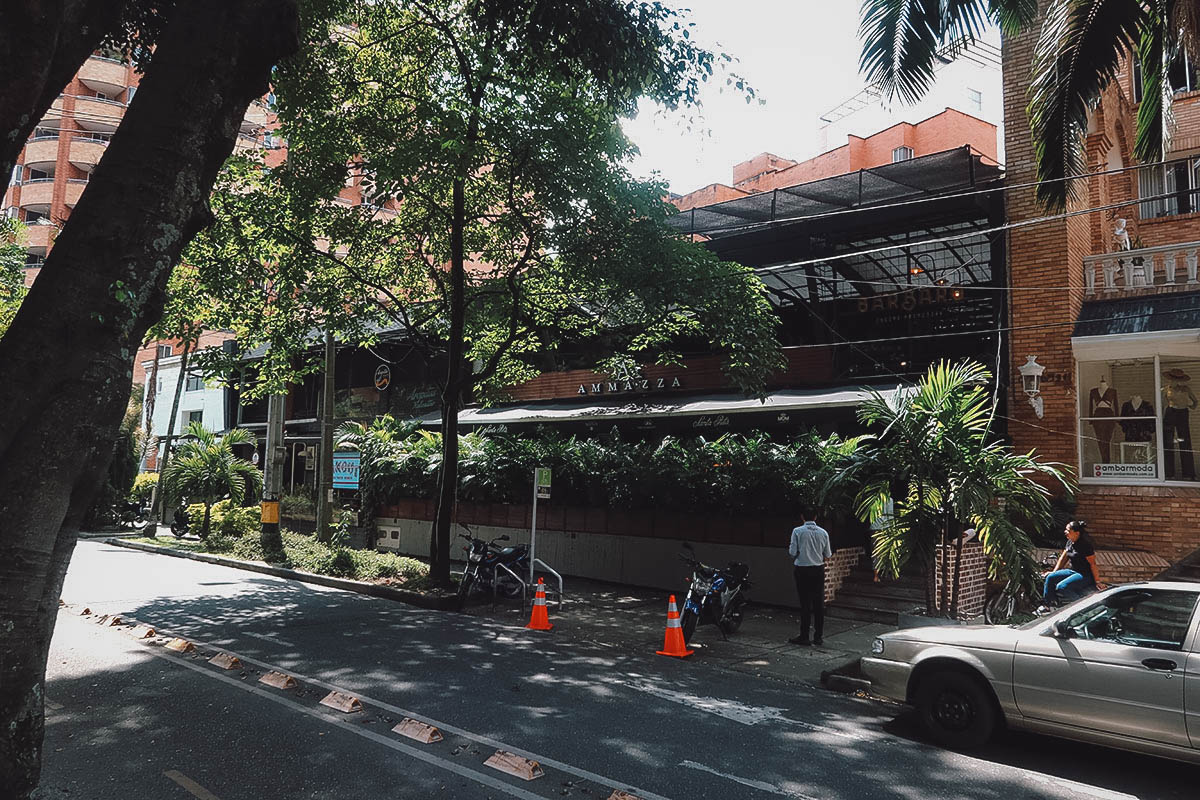 Barbaro Cocina Primitiva restaurant exterior in Medellin, Colombia