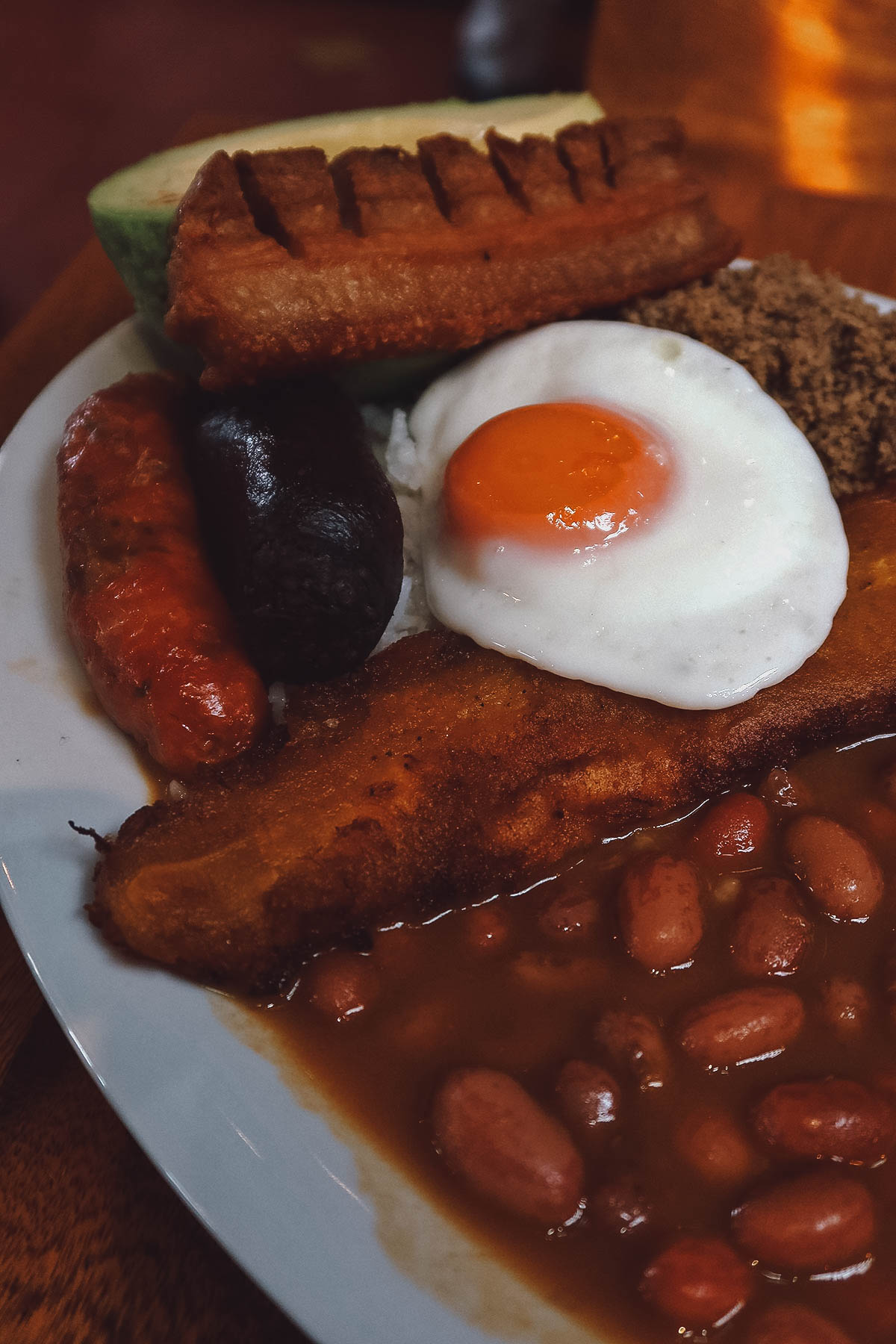 Bandeja paisa at Hacienda restaurant in Medellin