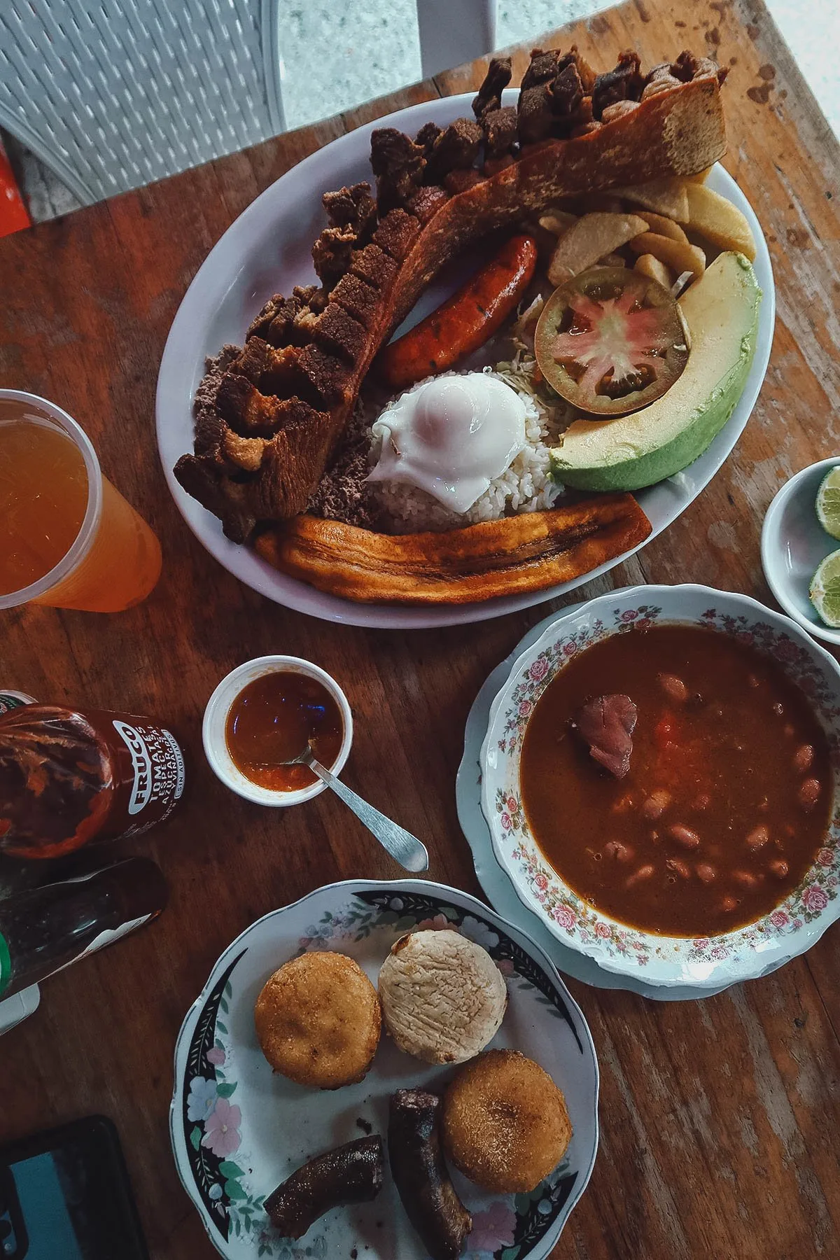 Bandeja paisa at La Gloria de Gloria restaurant in Medellin