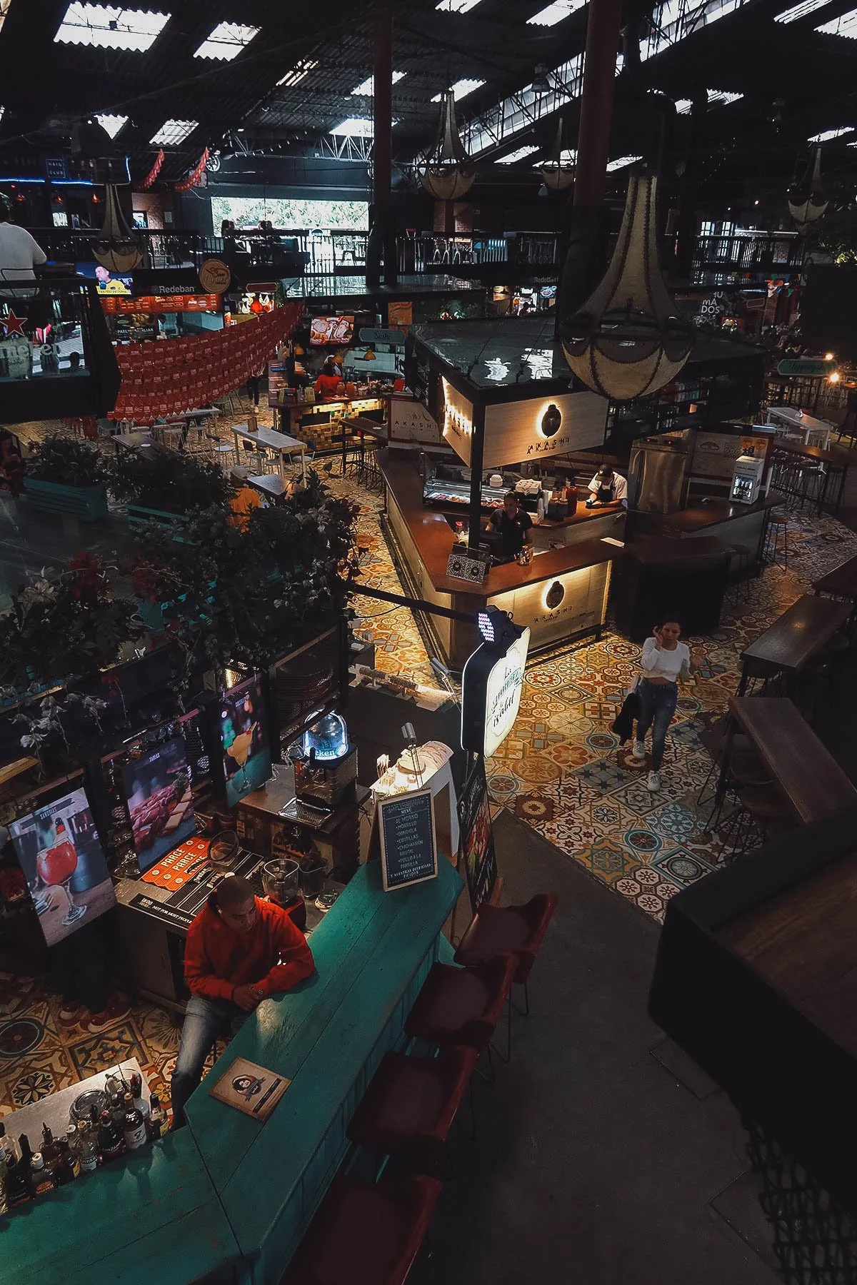 Mercado del Rio food hall in Medellin, Colombia