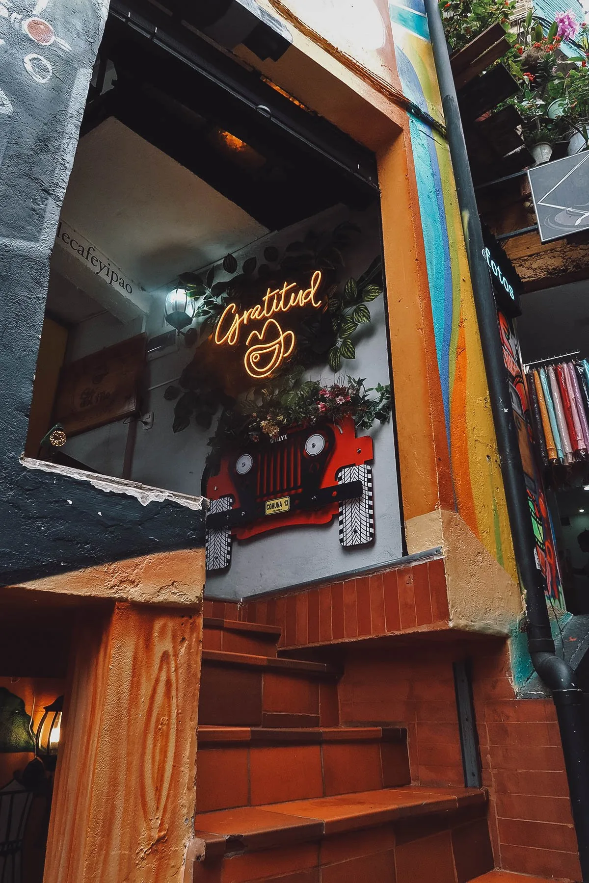 Museo de Cafe Yipao entrance in Medellin, Colombia