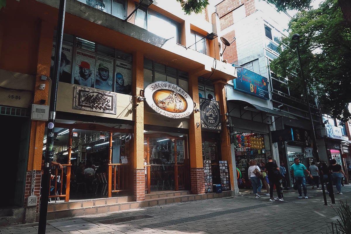 Salon Malaga exterior in Medellin, Colombia