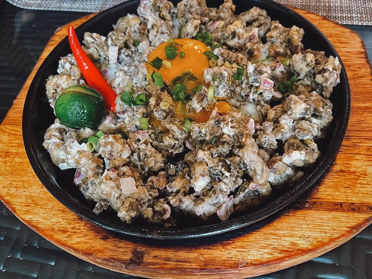 Oyster sisig in Boracay