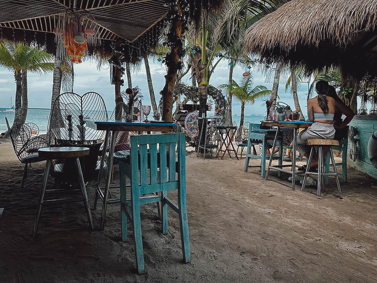 Ocean view at Cafe Maruja in Boracay