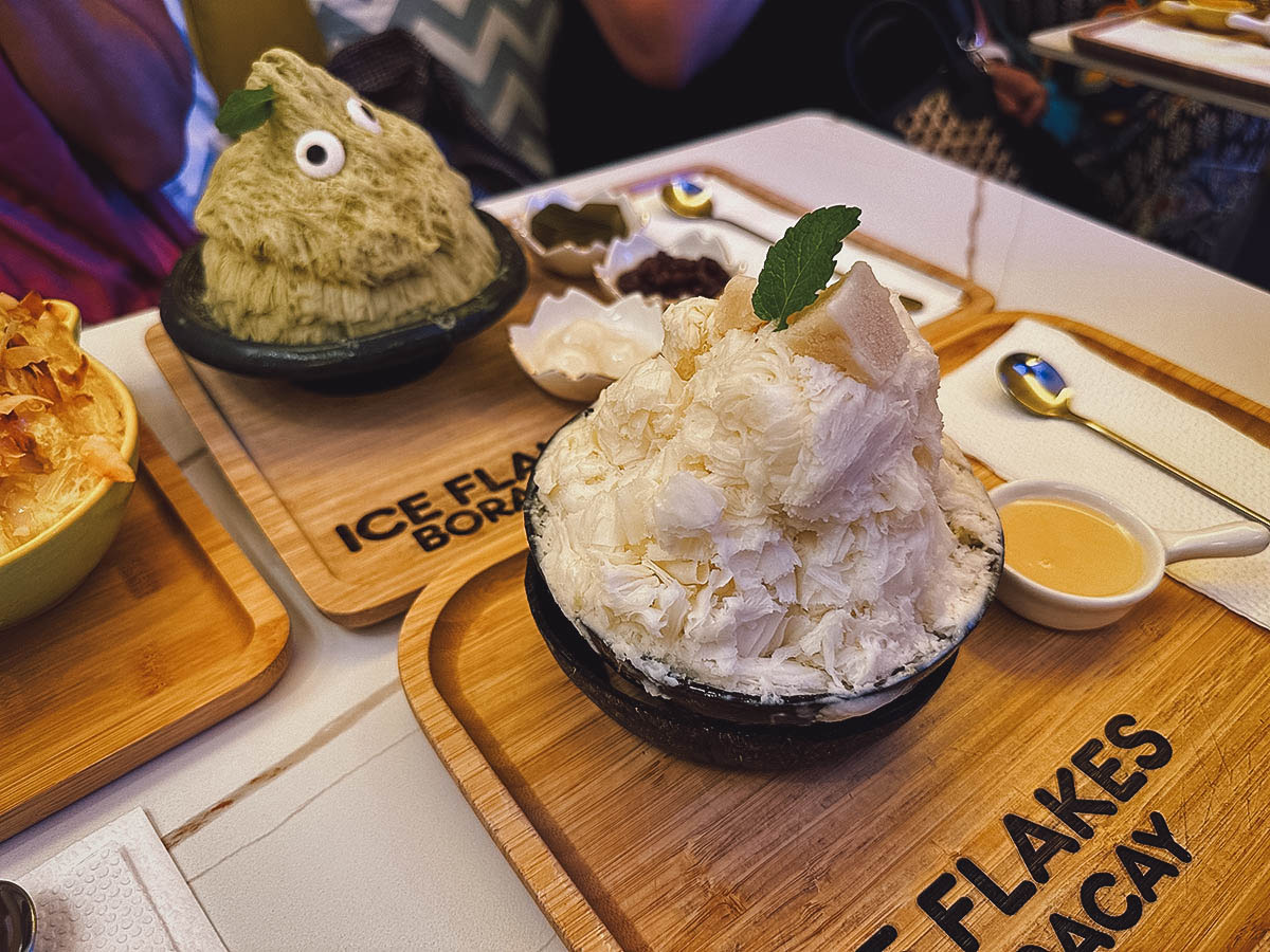 Durian bingsu in Boracay