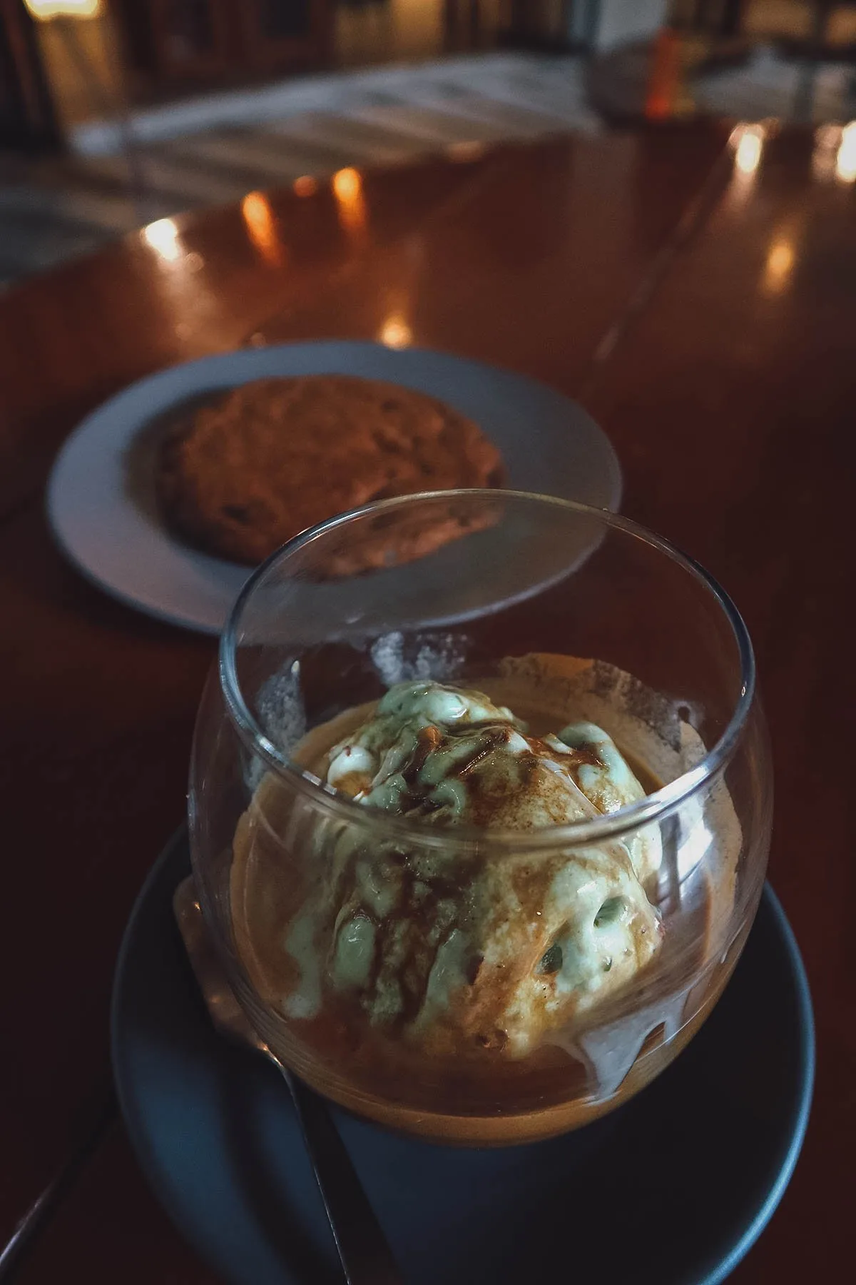 Pistachio affogato in Boracay