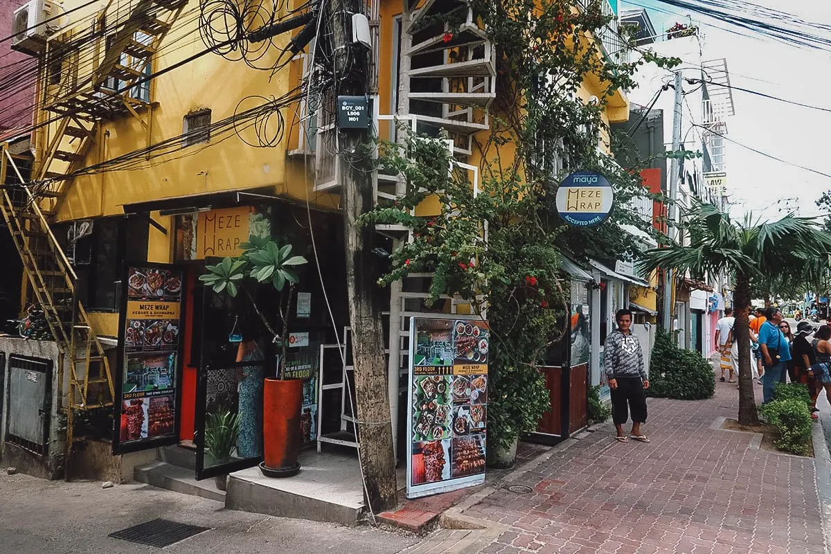 Meze Wrap restaurant in Boracay