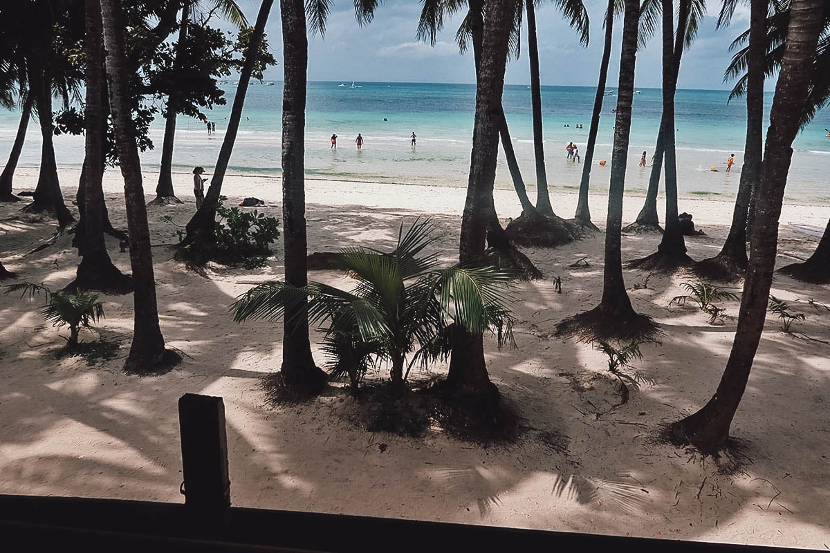 Ocean view from Real Coffee in Boracay