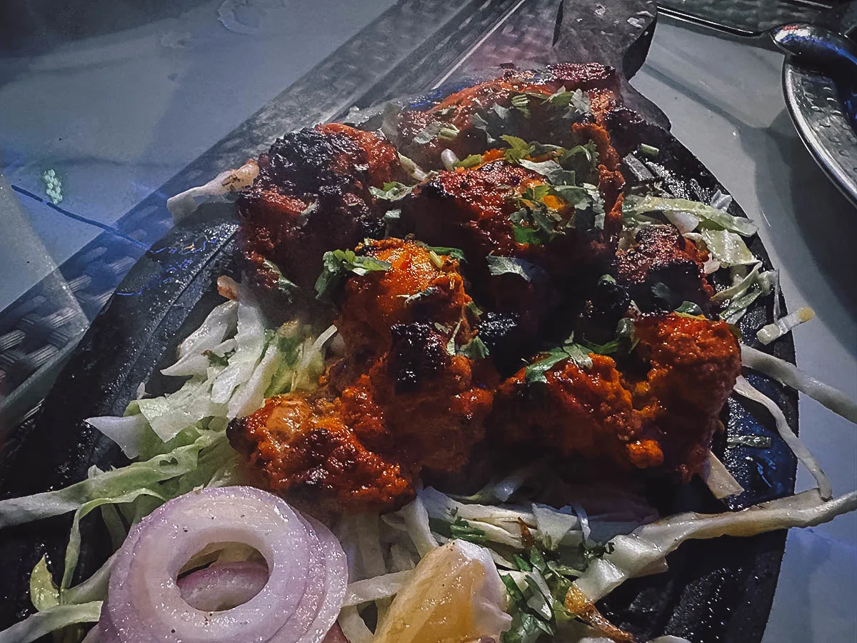 Chicken tikka in Boracay