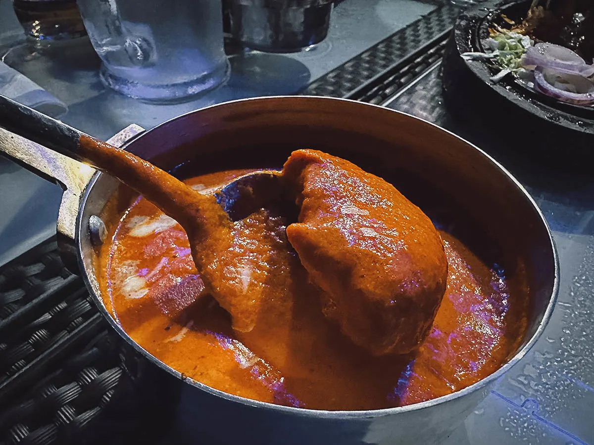 Butter chicken in Boracay