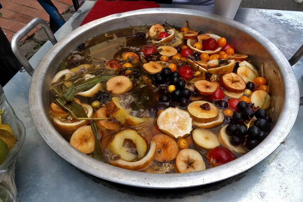 Colombian Street Food Colombian canelazo
