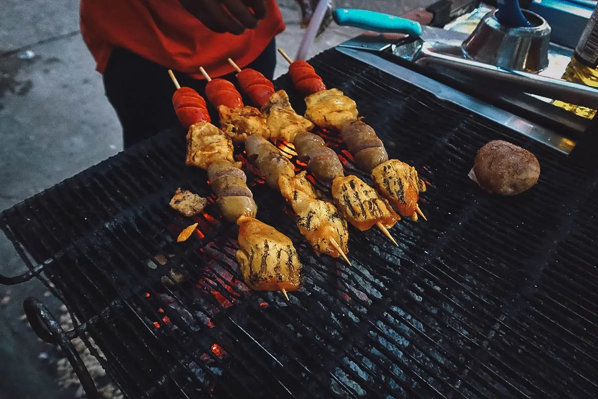 Colombian Street Food Colombian pinchos