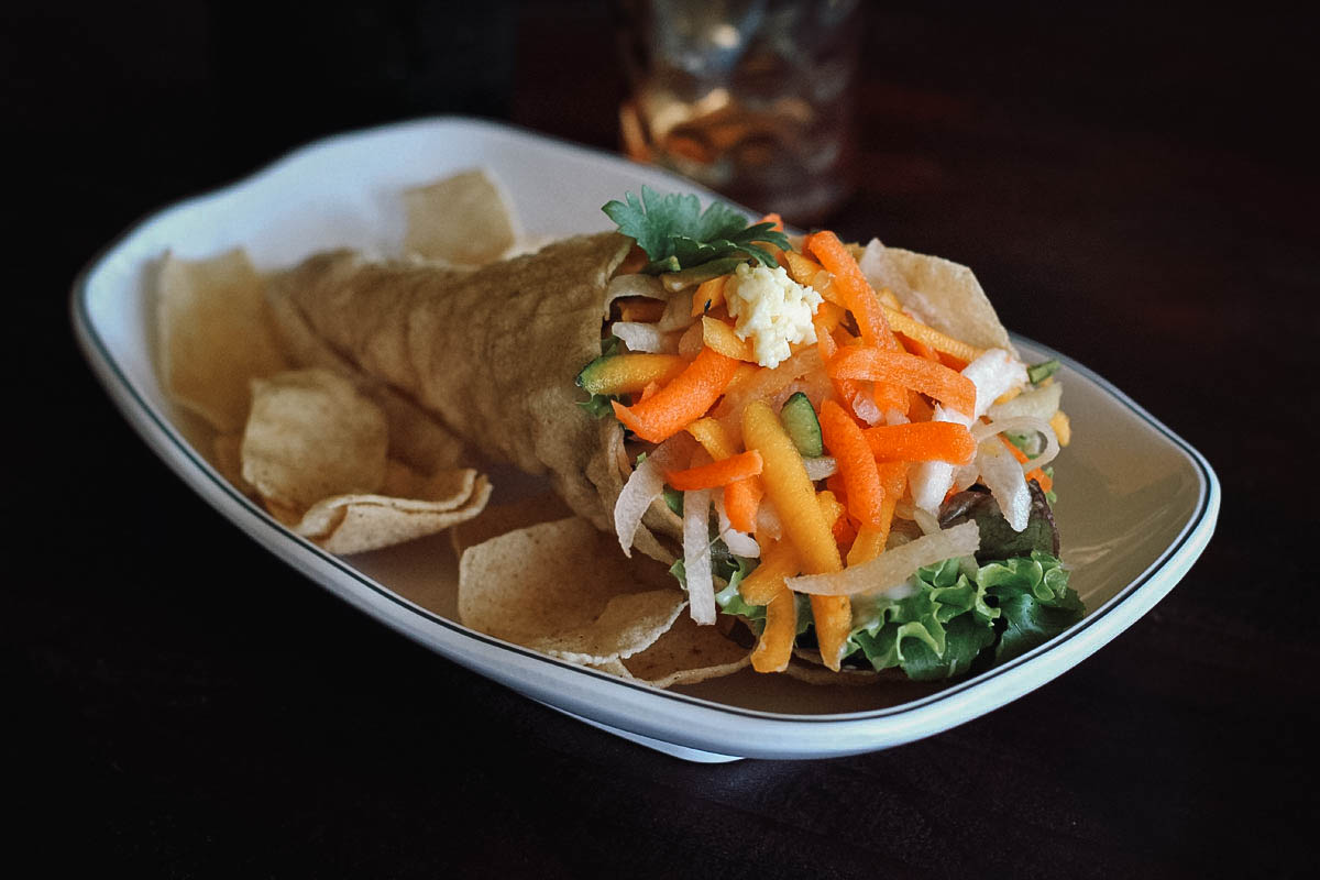 Fish taco in Bohol