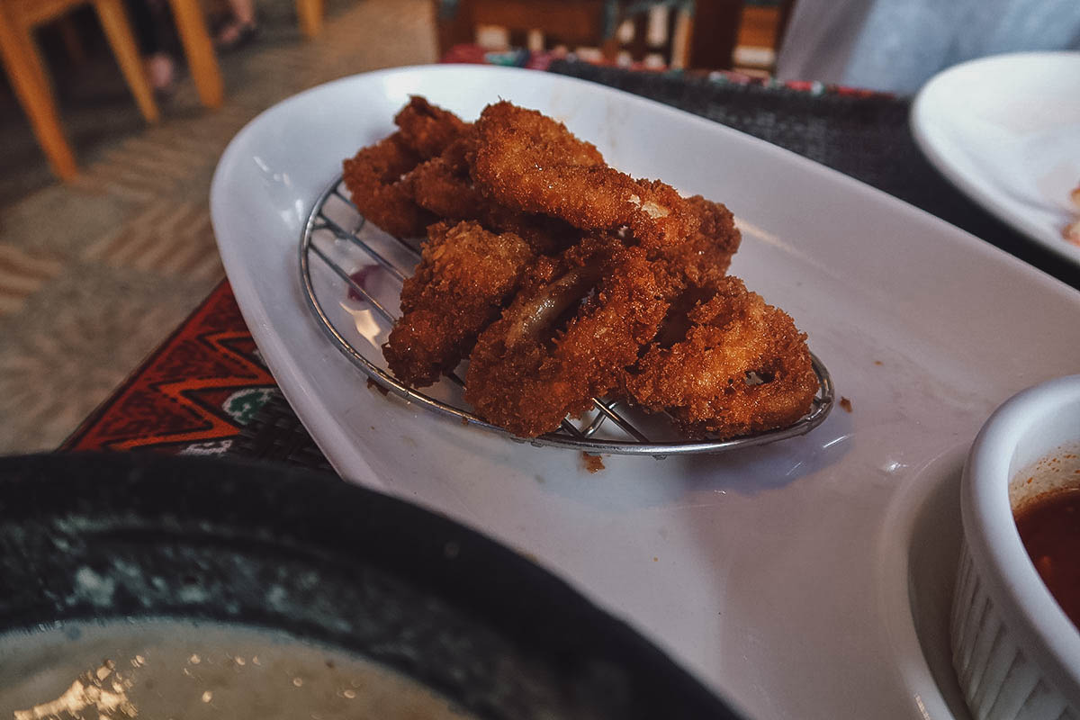 Calamari at Garlic Lemon Bistro