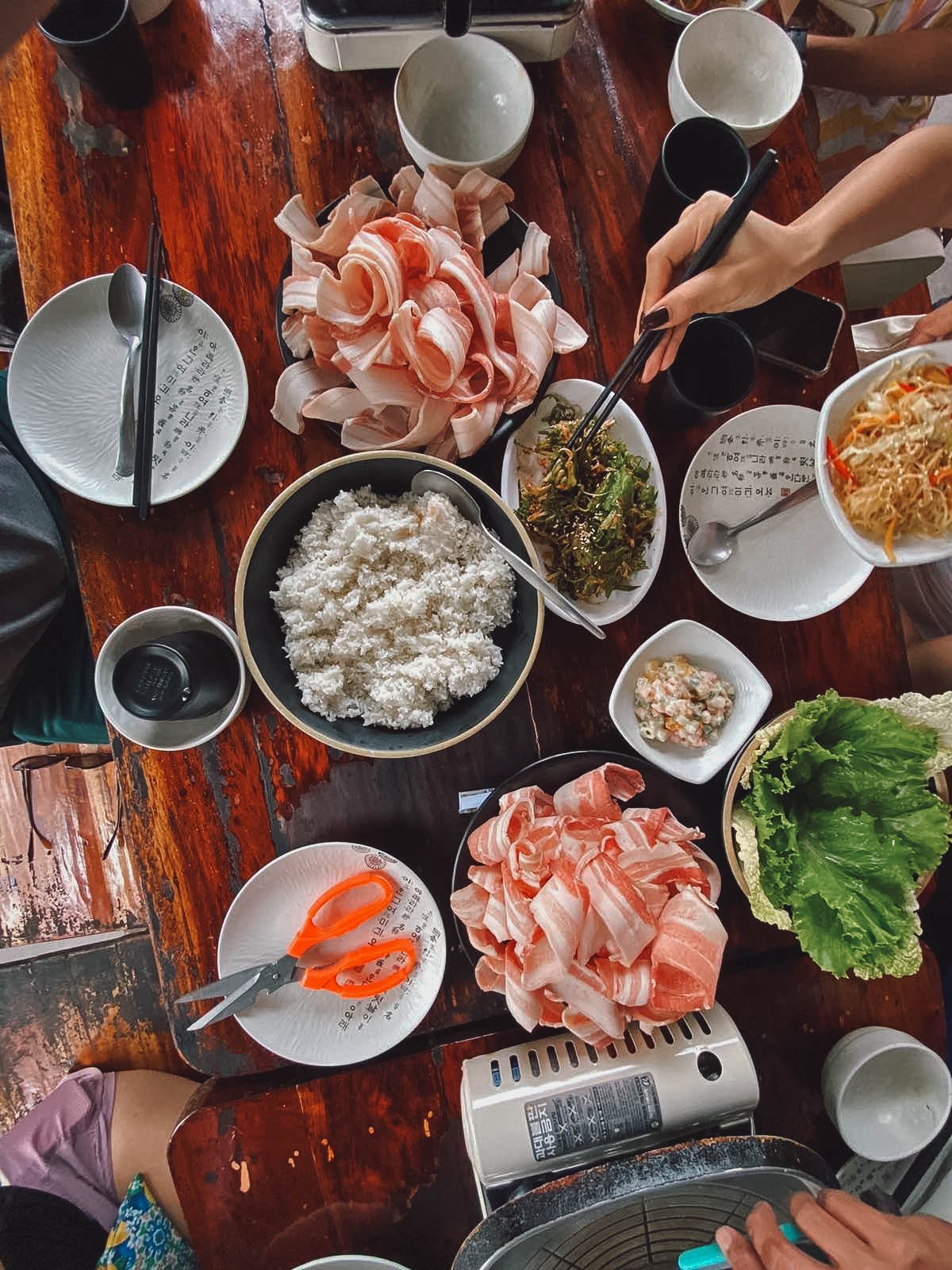 Korean food at Kun's Stick and Bowl in Bohol