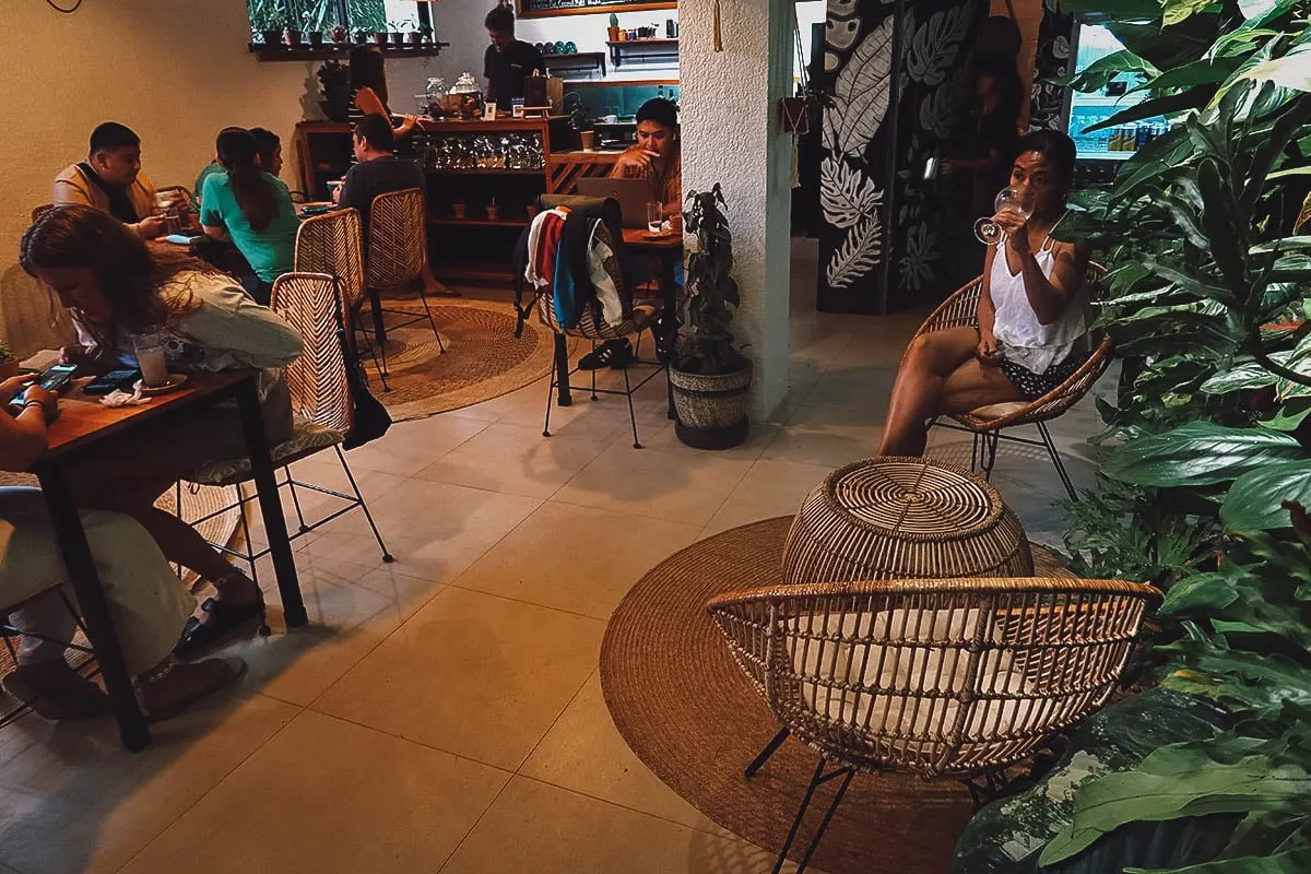 The Best Restaurants in Bohol Overgrown Cafe and Bar interior