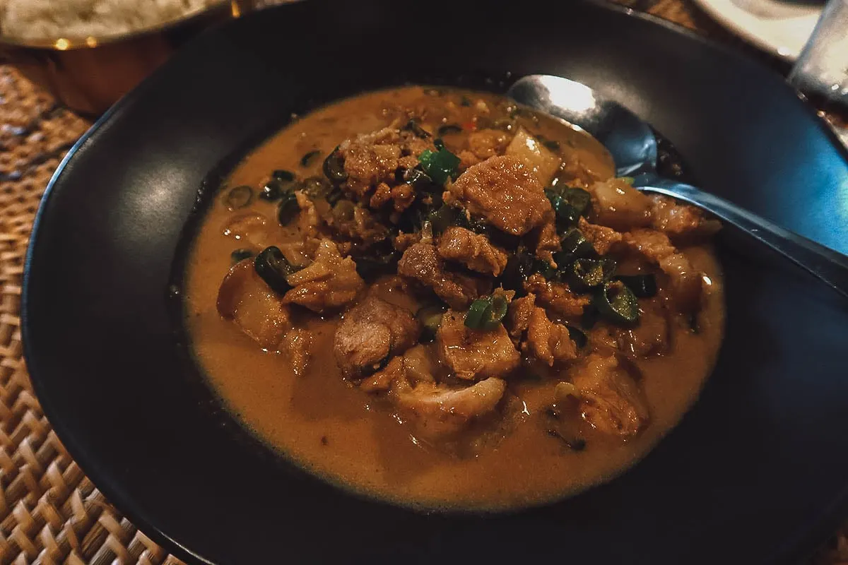The Best Restaurants in Bohol Filipino dish at Sisa Bistro in Bohol