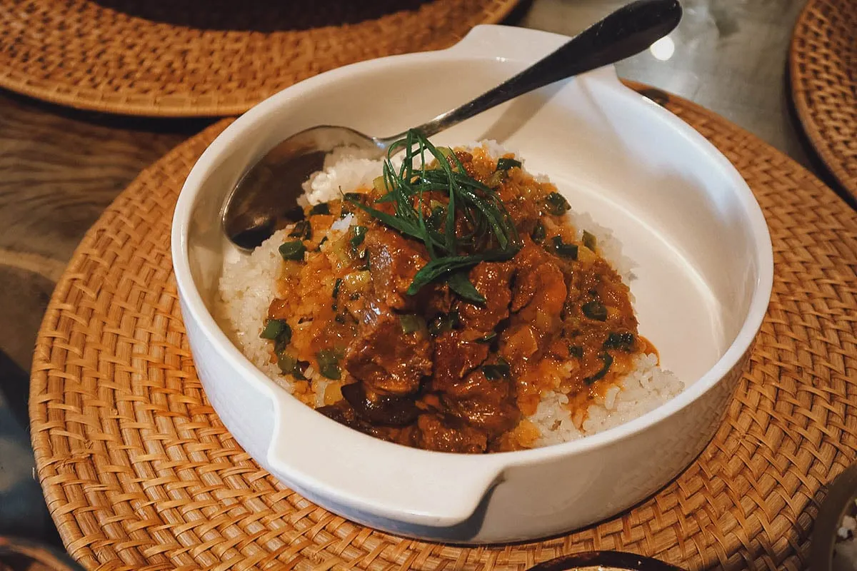 Rice dish at Sisa Bistro in Bohol