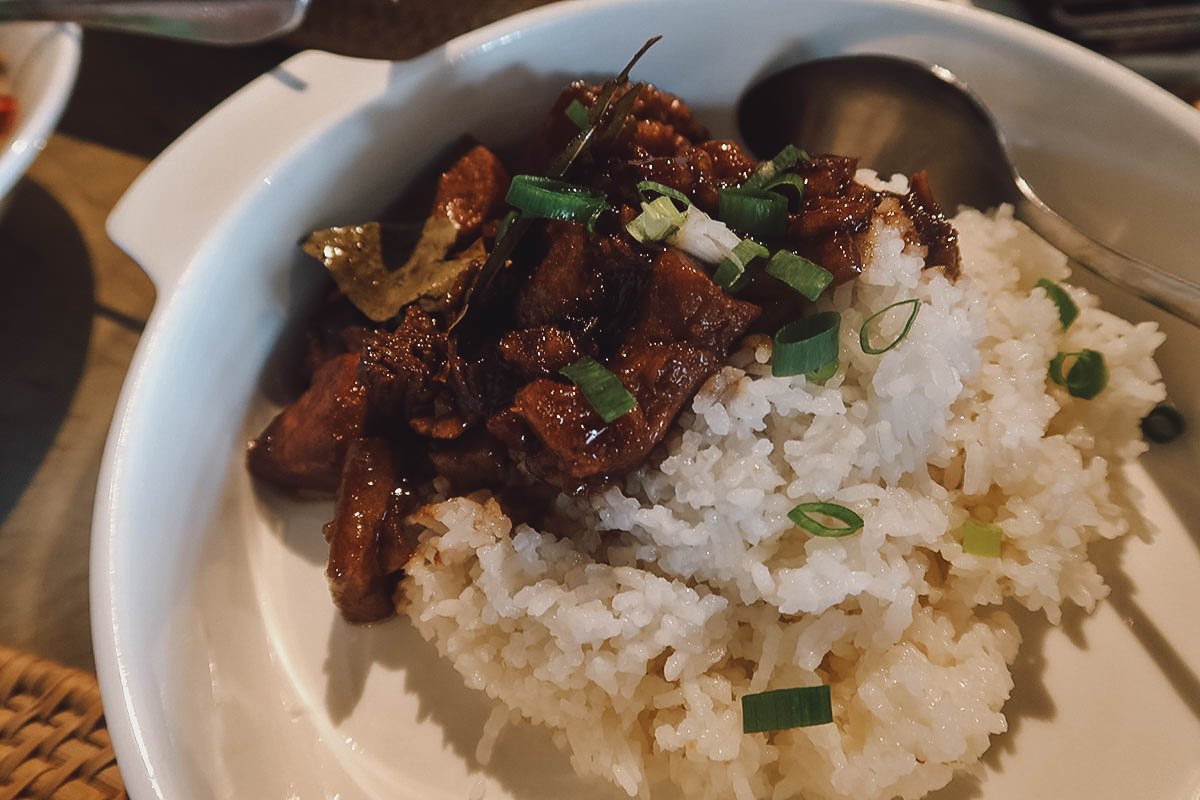 Rice dish at Sisa Bistro in Bohol