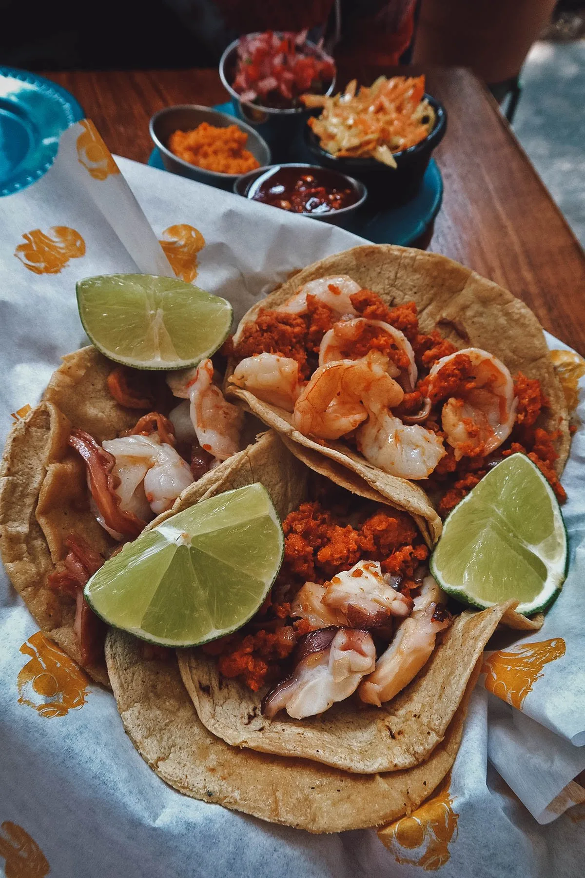 Seafood tacos