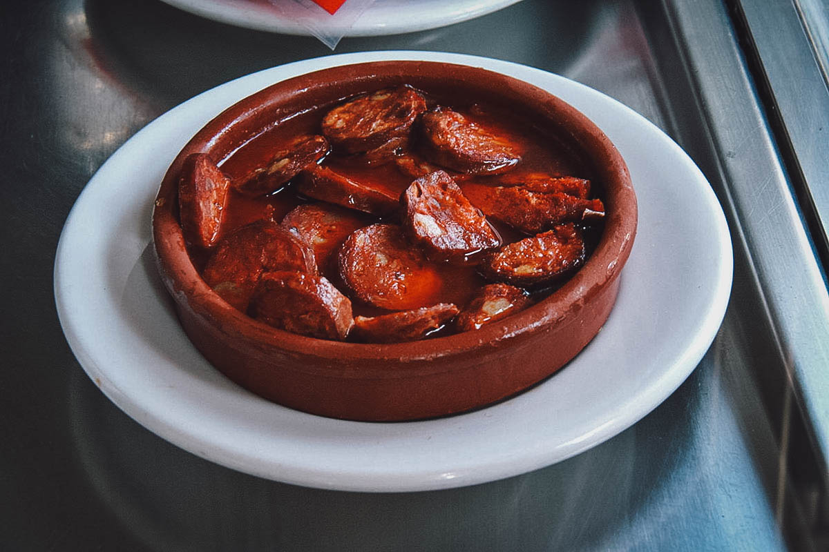 Chorizo a la sidra