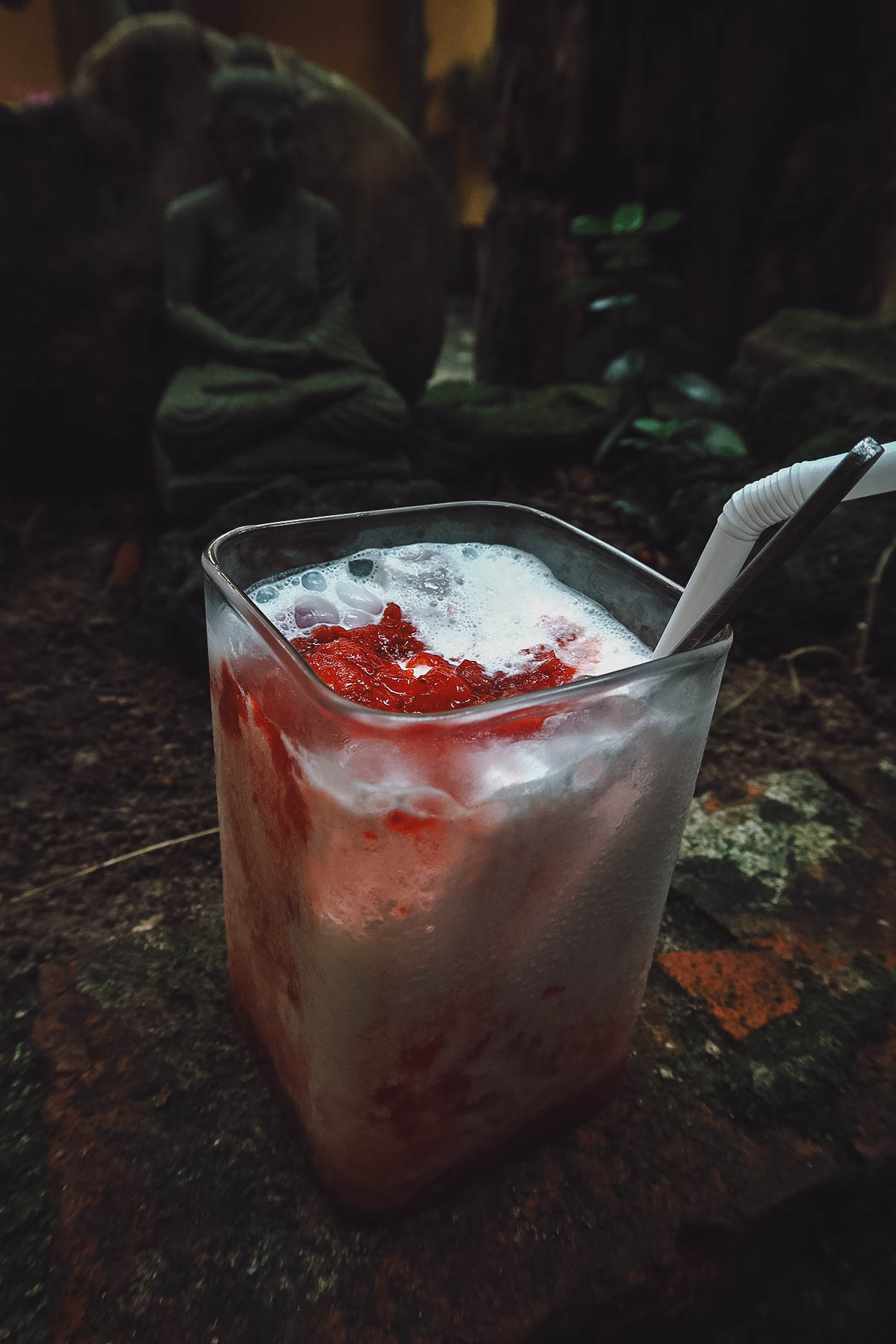 Salt strawberry drink at Hoi An Coffee Hub